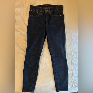 J Crew Mid rise Dark blue Skinny Jeans